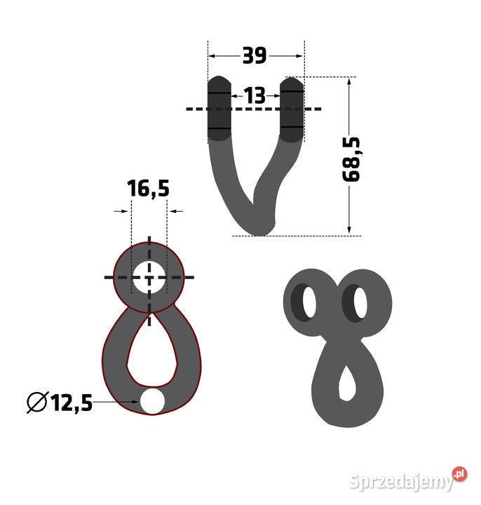 Szekla bijakowa KUH906 do kosiarek KUHN JX135697 Chmielniki