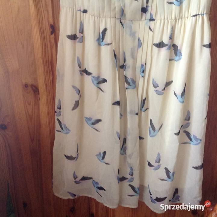 Sukienka zara rozmiar 36 s kolor jasny żółty z żółty/złoty Spódnice i sukienki Kraków