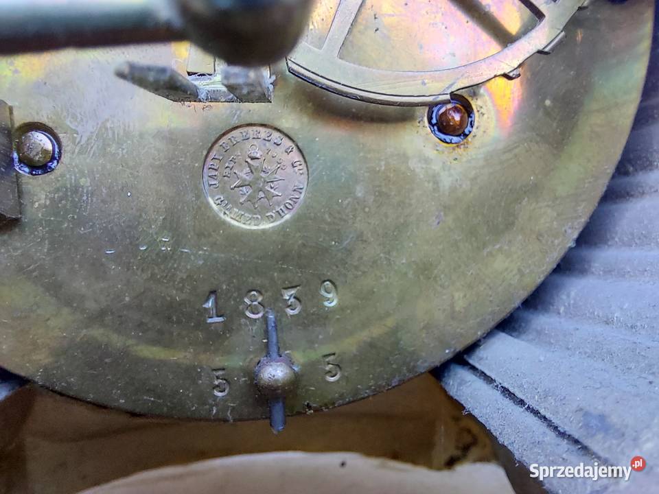 Stary zegar kominkowy Japy Freres figuralny Tczew