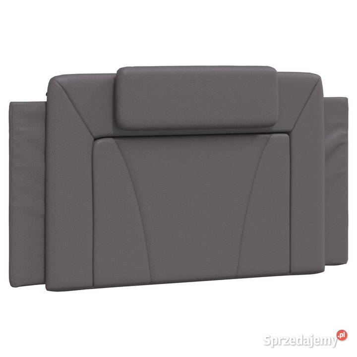 Łóżko z materacem szare sztuczna skóra 100x200 Warszawa