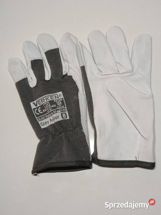 Rękawice skórzane Verken GREY ARMOUR r 891011 Radom