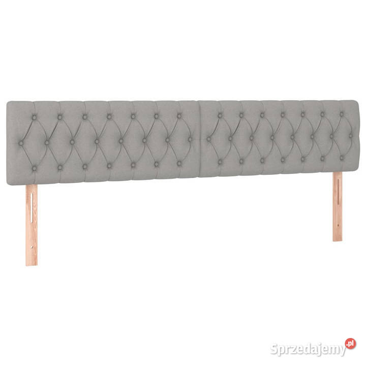 Zagłówek do łóżka z LED jasnoszary 200x7x7888 Warszawa