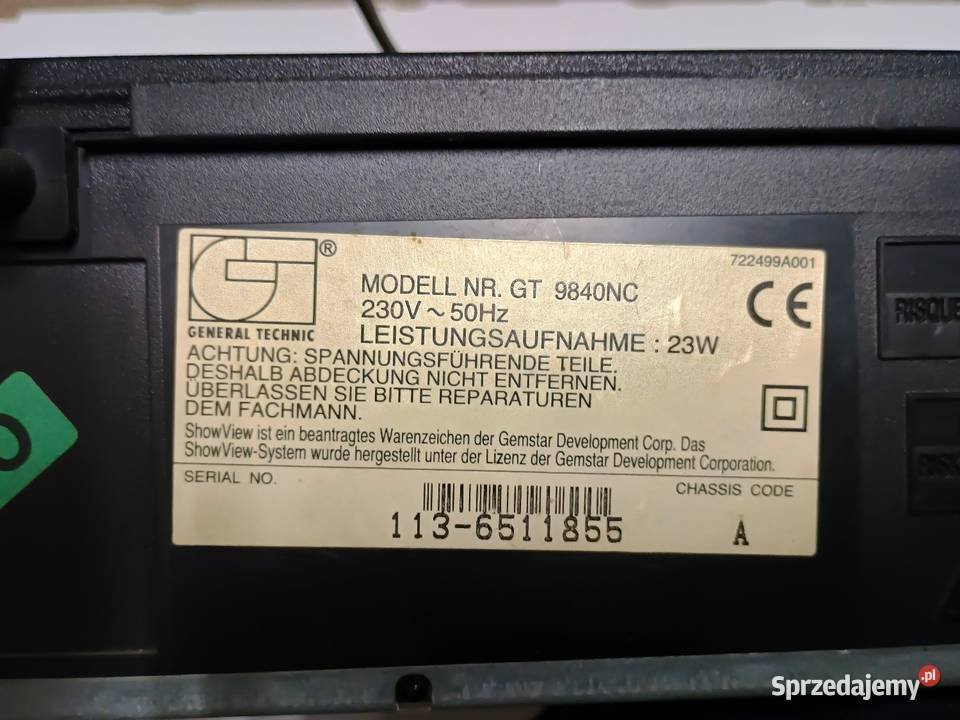 Magnetowid VHS wielkopolskie Wągrowiec