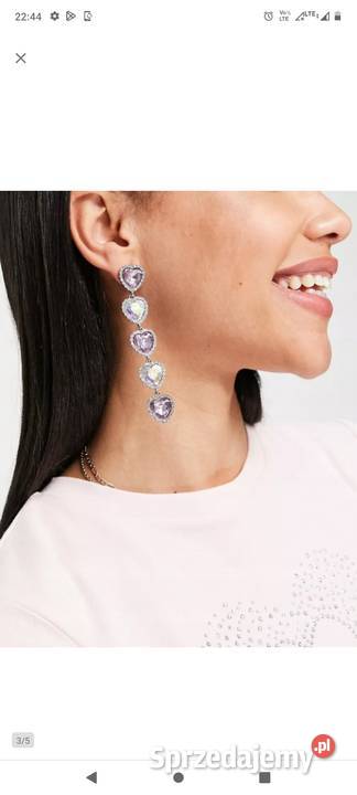 ASOS Bogato zdobione długie kolczyki z Londynu Kraków
