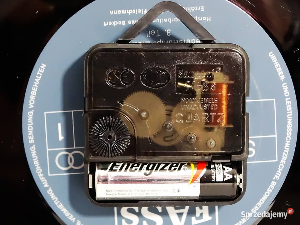 Zegar z płyty winylowej 12 LP klasyczny tworzywo sztuczne lubelskie sprzedam