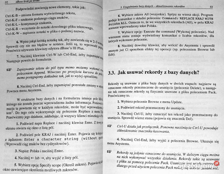 dBase krok kroku Bogusław Kasprzak Zbigniew Kultura i Rozrywka