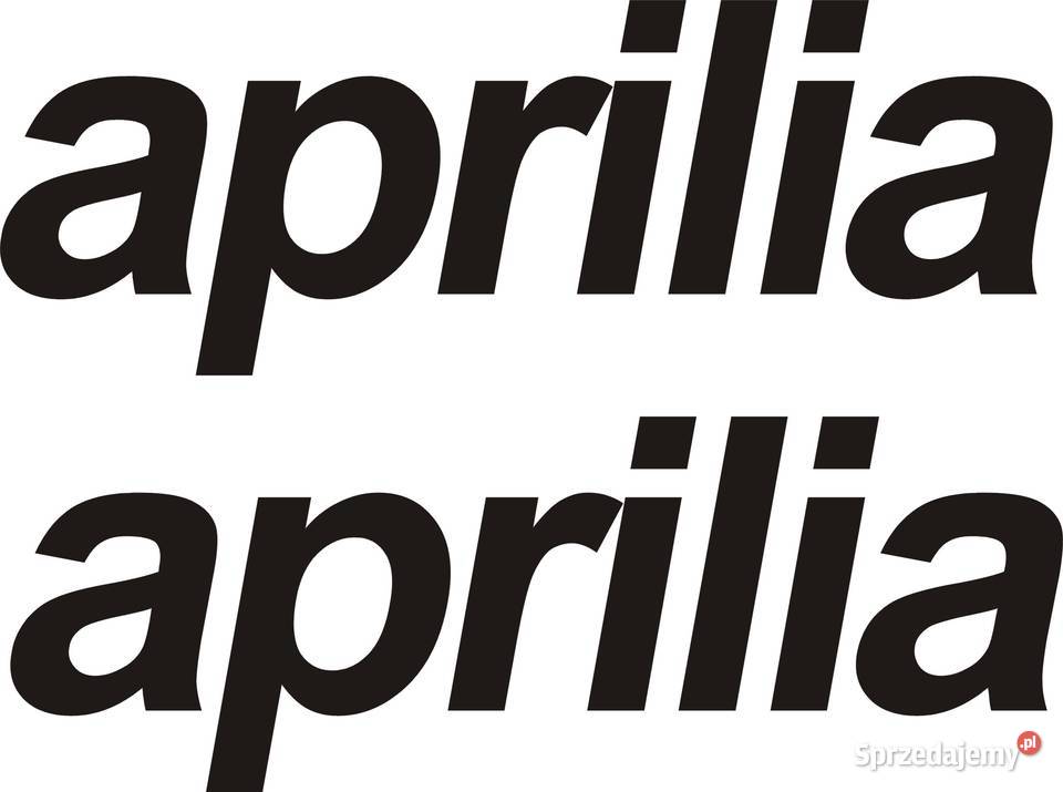 Aprilia 2 30x11 czarne naklejki tuningowe na Kraków