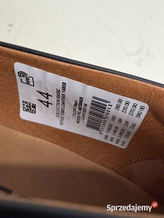 MokasynyLoafersy Samse Samse Firo 14859 czarny Półbuty Katowice