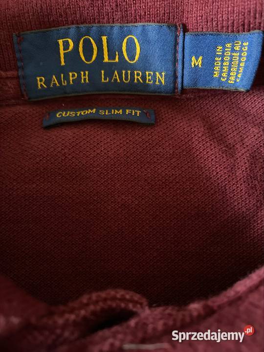Koszulka polo RALPH LAUREN M długi rękaw OKAZJA Zamość