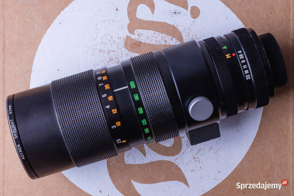 Teleobiektyw Revuenon Zoom 70220mm f4 M42 Japan Obiektywy kujawsko-pomorskie Szramowo