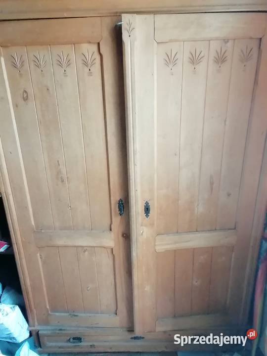 Stara przedwojenna szafa dwudrzwiowa Kraków