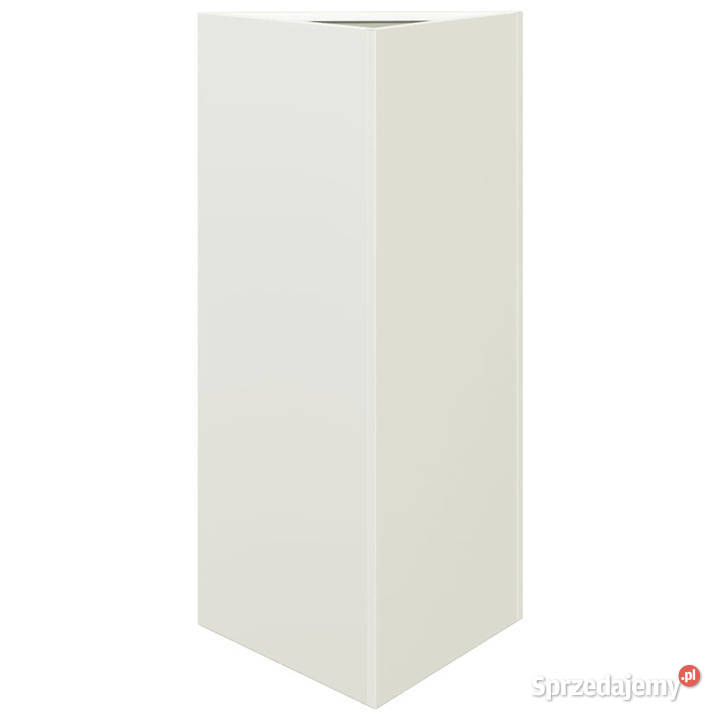 Donice ogrodowe 2 białe trójkątne 40x345x70 stal Warszawa sprzedam