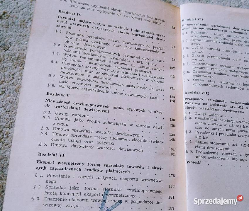 Dopuszczalność czynności dewizowych w prawie PRL Książki naukowe i popularnonaukowe Gdańsk