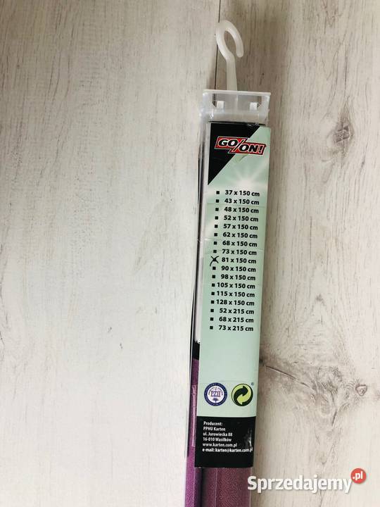 NOWA roleta 81x150 fioletowa wiśniowa zestaw łódzkie