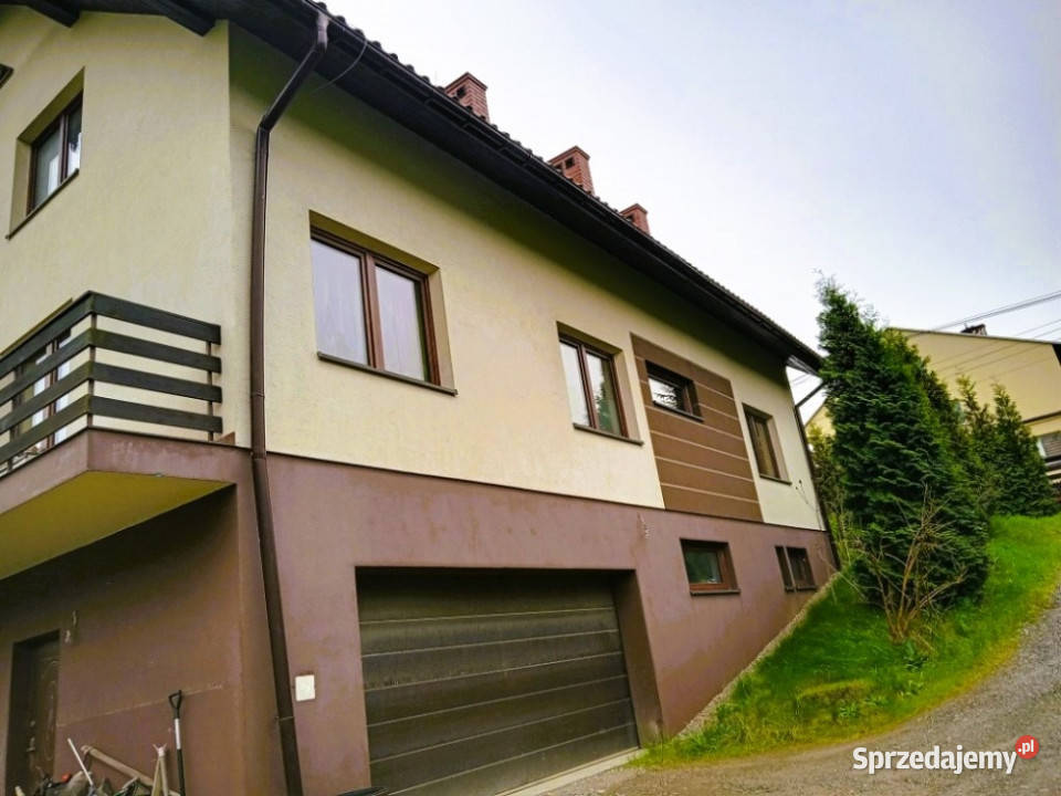 Duży dom z garażem na malowniczej działce 38a w garaż Sprzedaż małopolskie sprzedam