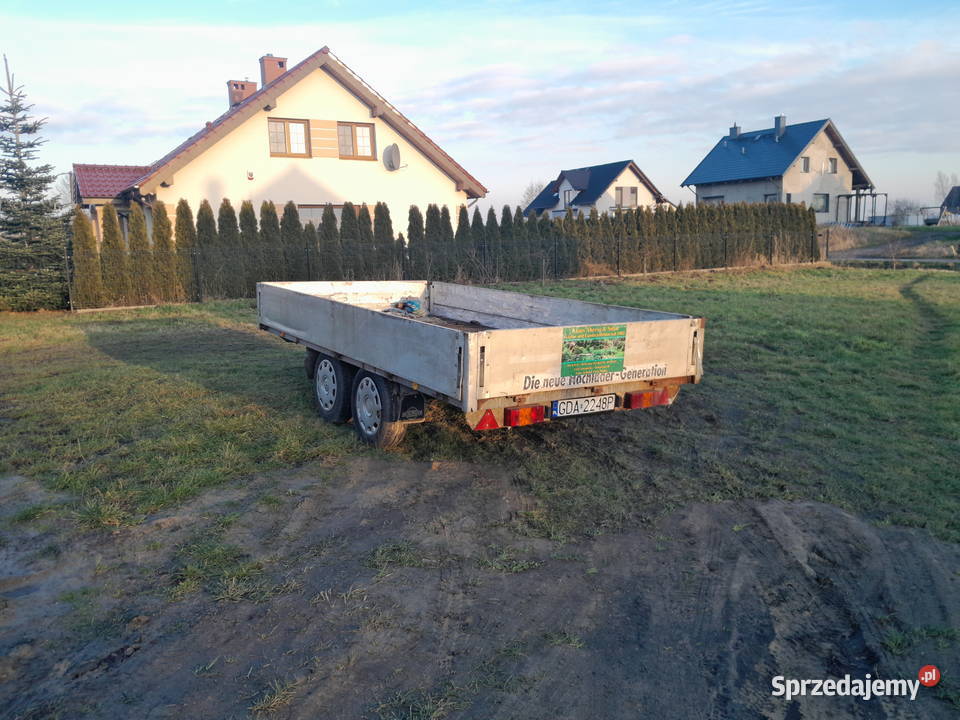 Przyczepa 2 osiową ciezarowa burtowe Burtowe i plandeki Wiślinka sprzedam