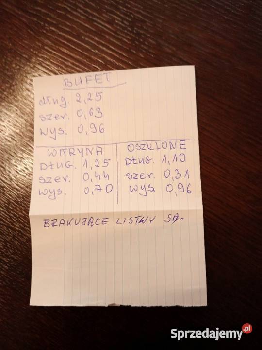 Art Deco zestaw mebli kredens komoda w kolorze Zbąszyń sprzedam