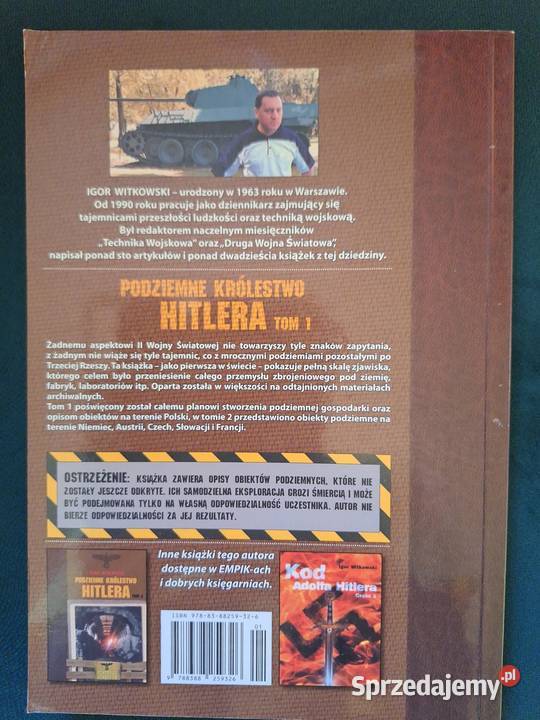 Podziemne Królestwo Hitlera TOM 1 Igor Witkowski miękka Jasiona