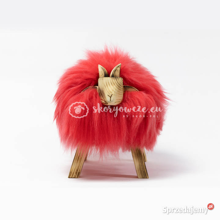 Krzesło baranek dekoracyjny czerwony Szaflary sprzedam