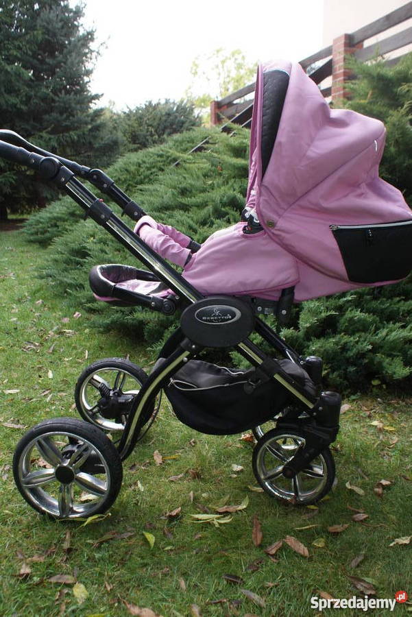 Wózek 2w1 Bebetto Torino gondola i spacerówka Pompowane Wrocław