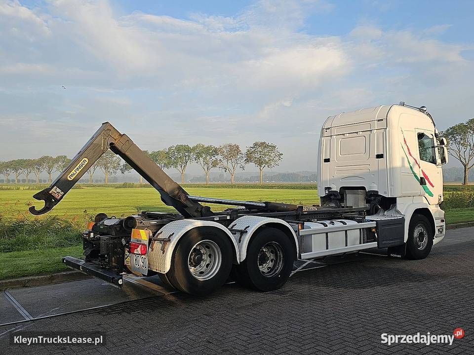 Scania R520 6x2 Hooklift V8 hakowiec 2014 pełny VAT