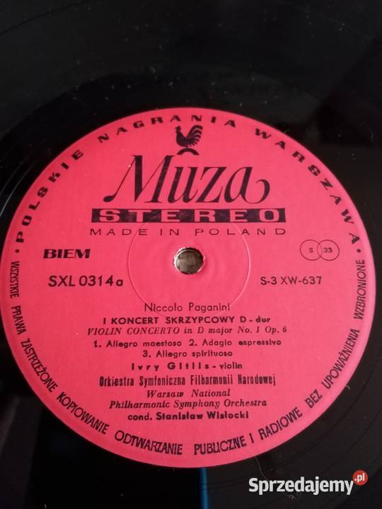 Płyta Winylowa Paganini 1967 dolnośląskie Wałbrzych