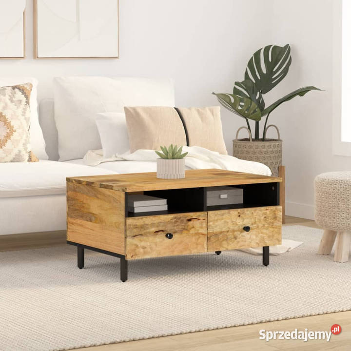 Stolik kawowy 80x54x40 lite drewno mango mazowieckie Warszawa