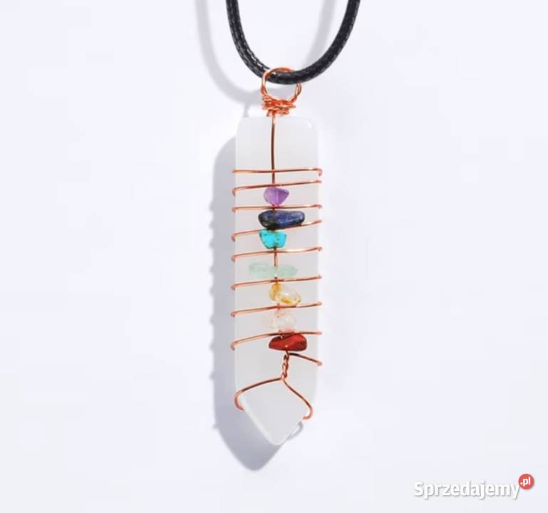 Czakra wisiorek z kamieniami 7 kamieni yoga Katowice