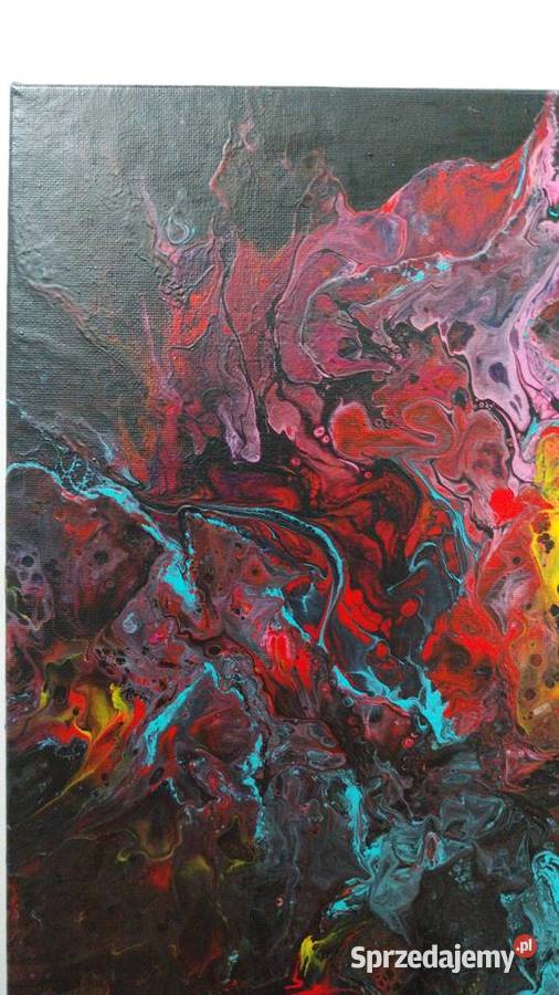 Abstrakcyjny obraz Back to własnoręcznie