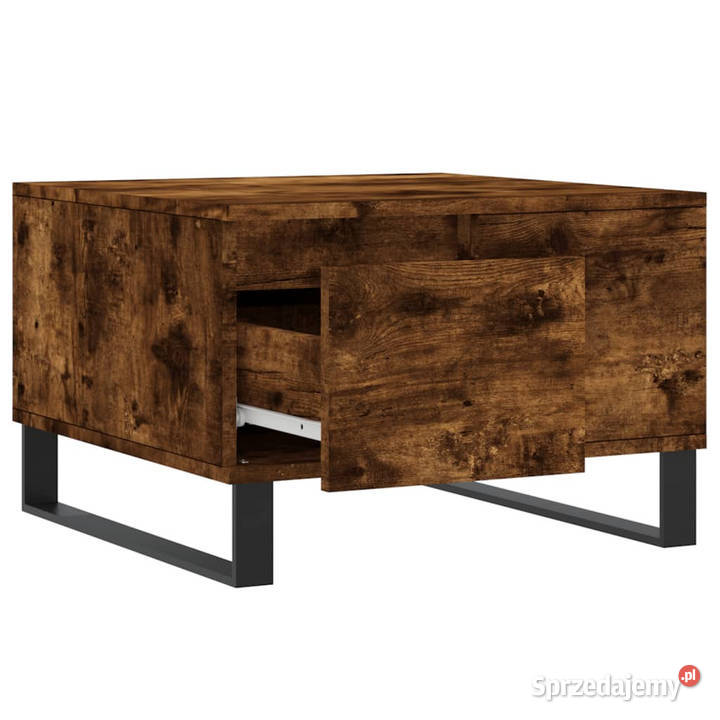 Stolik kawowy przydymiony dąb 55x55x365 WM830769 Warszawa
