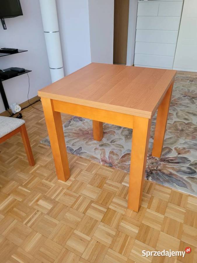 Stół rozkładany 3 krzesła kolor olcha stan Warszawa