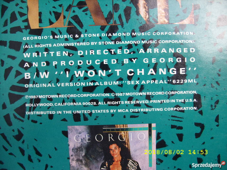 Pop LP GEORGIO LOVERS LANE Wołów