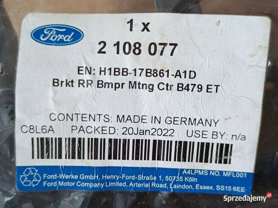FORD FIESTA MK8 ŚLIZG ABSORBER ZDERZAK TYŁ wielkopolskie Pleszew