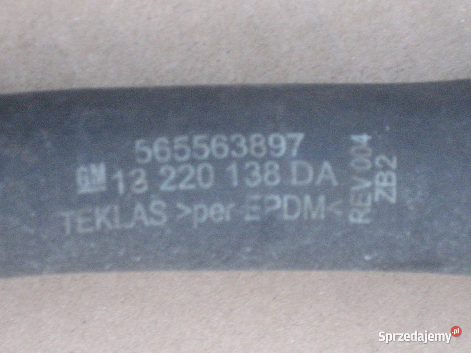 Przewód wody Insignia Astra J 20 CDTI 13220138DA osobowe wielkopolskie Kalisz