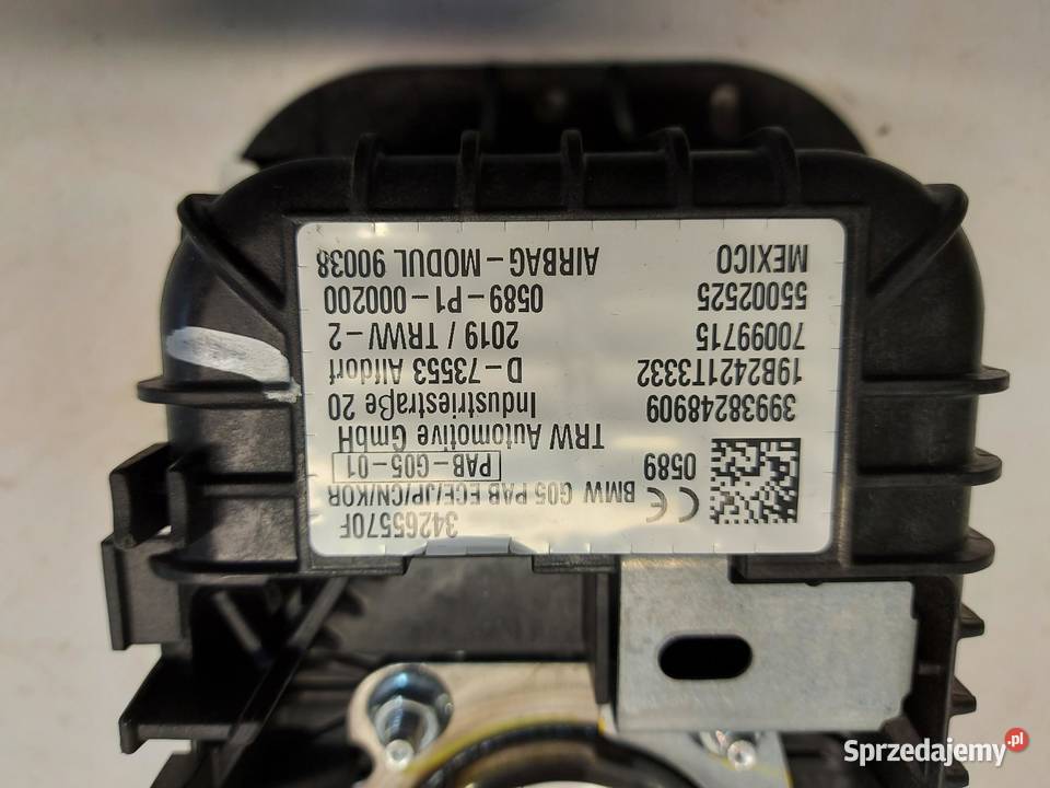 BMW G05 X5 30d 2019r Poduszka powietrzna Airbag