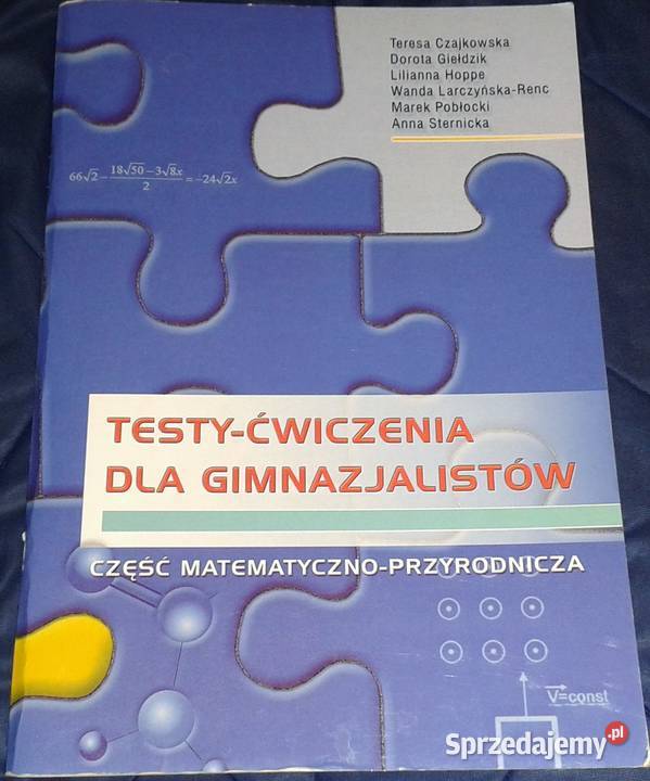 Testy ćwiczenia gimnazjali Matematyczno Rok wydania 2002 Chełm sprzedam