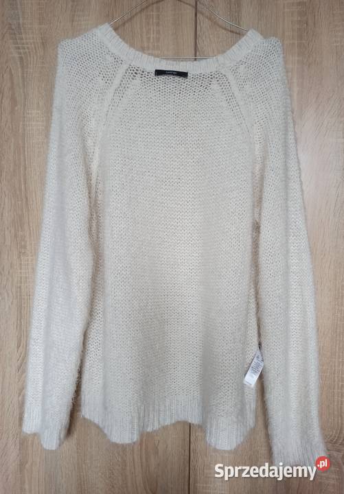 Biały moherowy sweter rozmiar 44 4648 Radzyń Podlaski