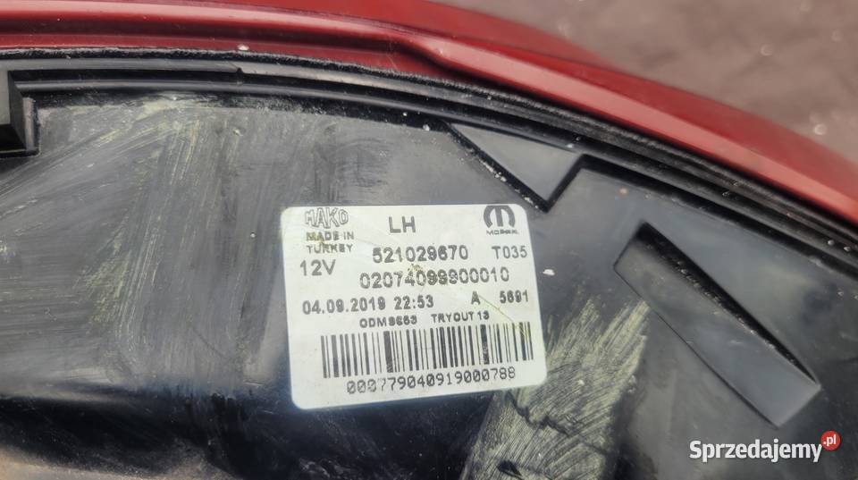 FIAT TIPO II SEDAN LAMPA LEWA TYŁ TYLNA Ruda Śląska