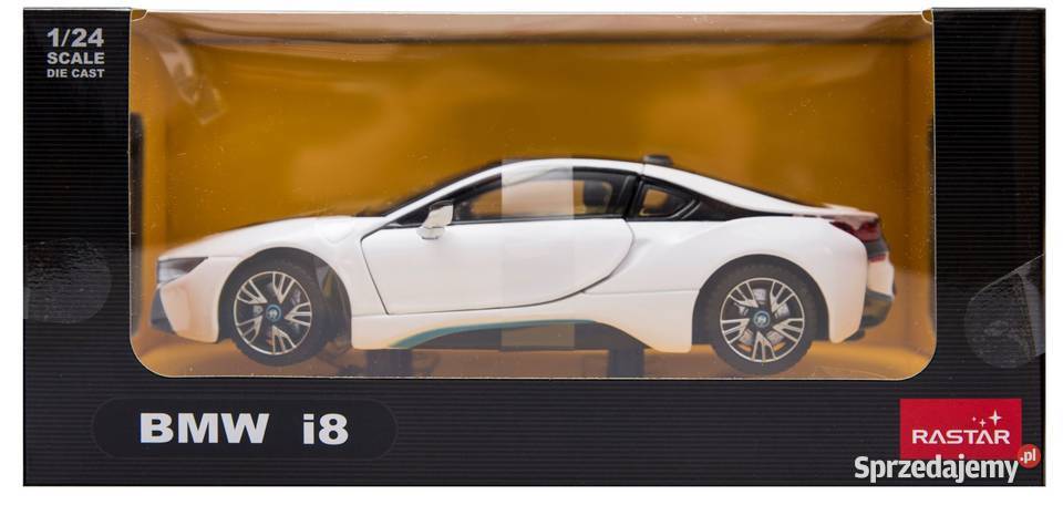 BMW I8 56500 Rastar 124 metal biały wielkopolskie Poznań