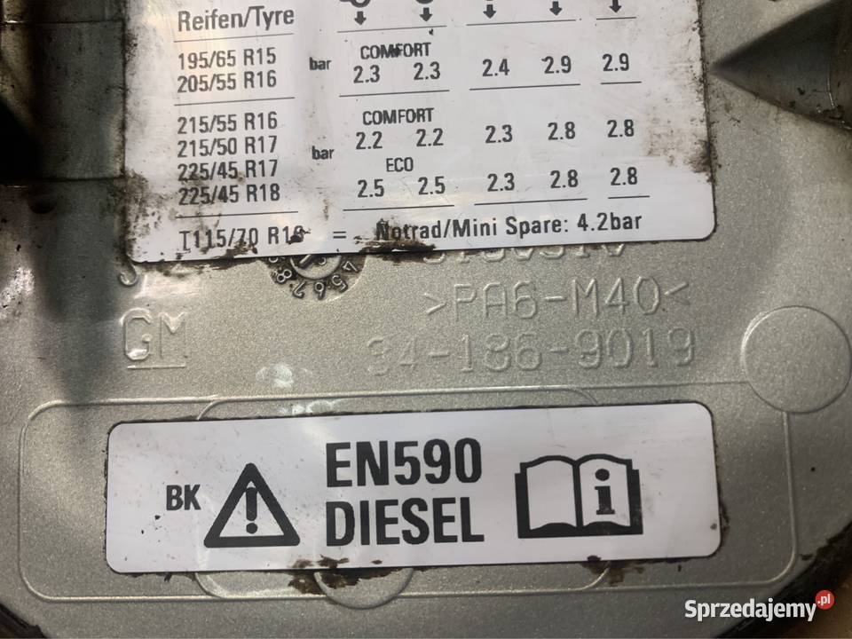 341869019 klapka wlewu paliwa Opel Vectra c Szczecin