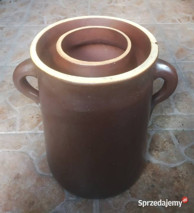 Beczka ceramiczna gliniana garnek kamionkowy do Szczecinek sprzedam