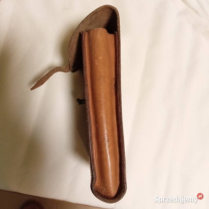 torebka mysliwska do paska z prl skóra Wałbrzych