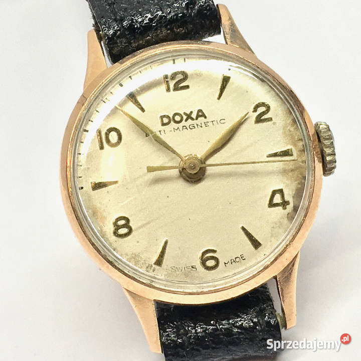 DOXA zegarek damski ZŁOTY 14K 585 VINTAGE Warszawa
