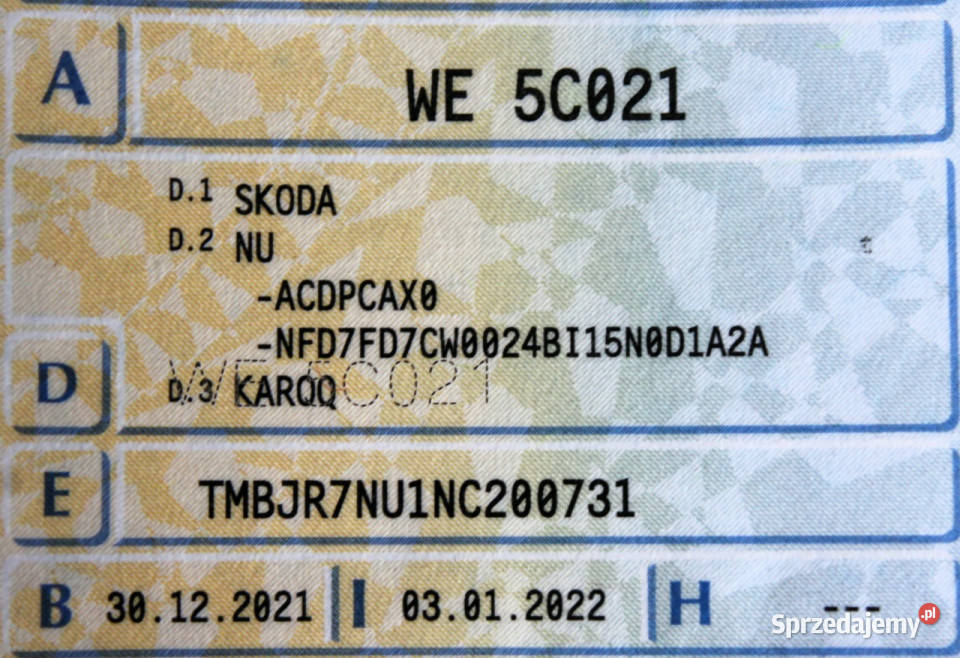 koda Karoq Style SalonPL FV23 Navi Kamera LED wielofunkcyjna kierownica Sokołów
