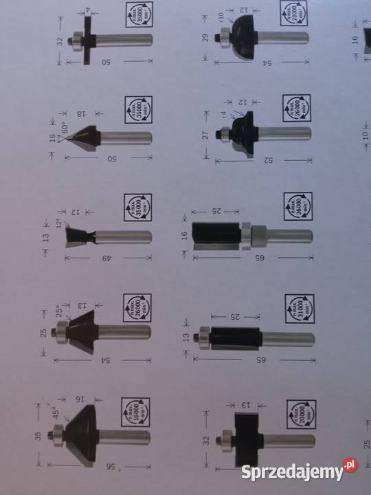 Zestawy frezów BOSCH Brzeziny sprzedam