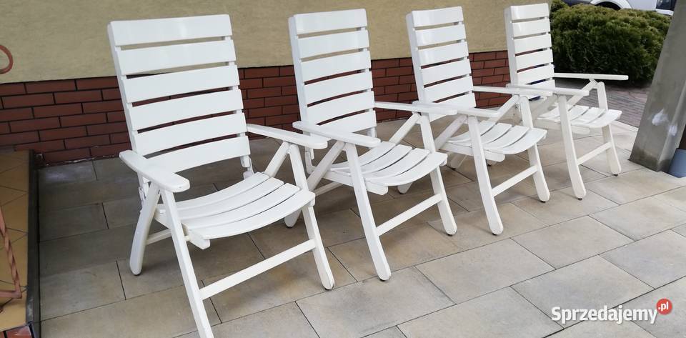 Krzesło ogrodowe leżak regulowany drewniany