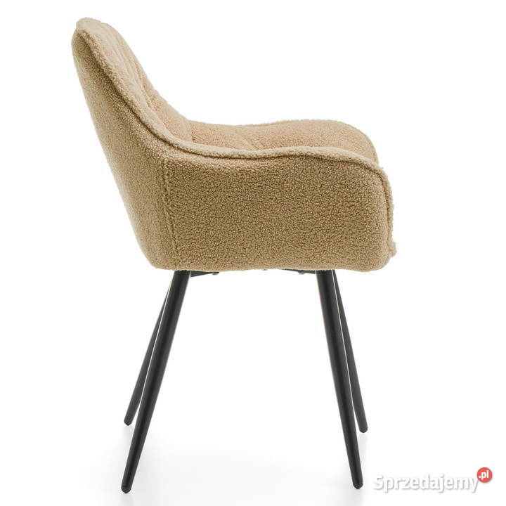 Krzesło Tapicerowane Siena Beżowe Boucle Wysyłka Tarchały Małe