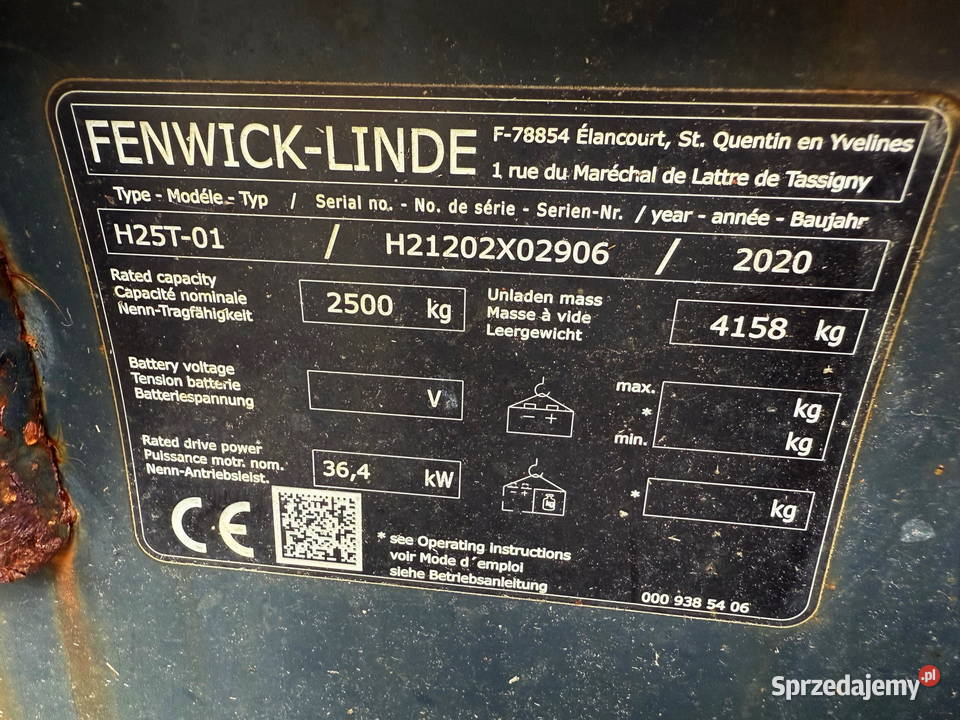 LINDE silnik 3cyl Deutz F3L 912 3000mtg 2020 Linde łódzkie Działoszyn