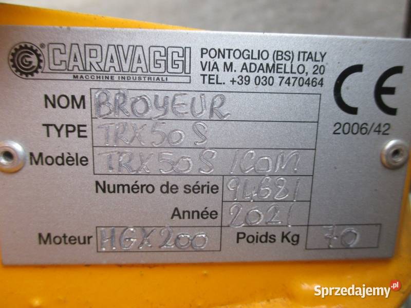 Rębak spalinowy rozdrabniacz do gałęzi Broyeur Pleszew
