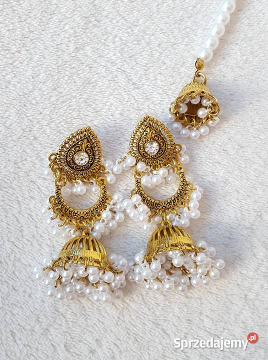 Orientalny komplet biżuterii naszyjnik kolczyki Szczecin